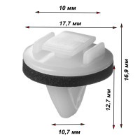 Кліпса кріплення молдингу Toyota 75867AC020 C1478