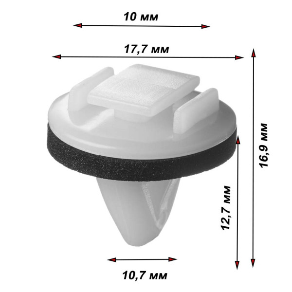 Кліпса кріплення молдингу Toyota 75867AC020 C1478