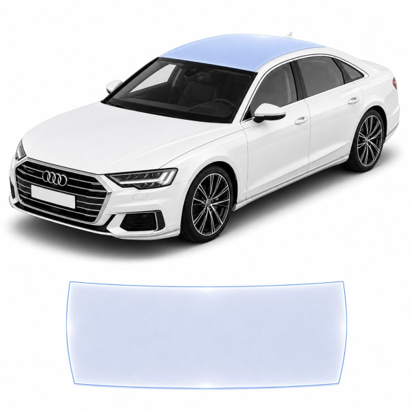 Антигравійна захисна бронеплівка за лекалами для Audi A8 D5 2017-2021 - зона даху