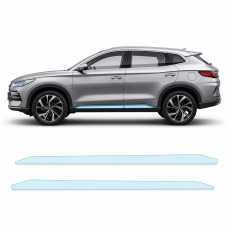 Антигравийная защитная бронепленка по лекалам для BYD Song Plus I 2020-2022 - нижняя зона кузова пороги