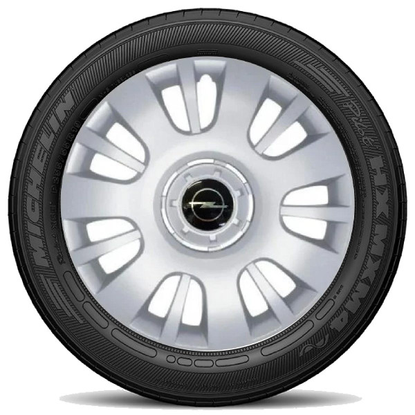Ковпак колеса з емблемою Opel SKS407 R16 сірий з логотипом на вибір 4 шт