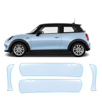 Антигравійна захисна бронеплівка за лекалами для Mini Cooper F56 2014-2018 - зони дверей і стійки вікон