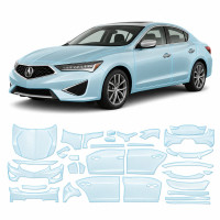 Антигравийная защитная бронепленка по лекалам для Acura ILX I facelift 2019-2022 - полный кузов