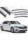Дефлектори вікон вітровики Benke для Volkswagen Jetta (Sagitar) Mk7 2019- Хром Молдинг З Нержавіючої сталі (BVWST1923-W/S)