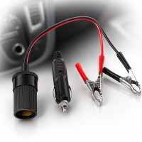 Перехідник клем прикурювання зі штекером 12V /24 V (101510)