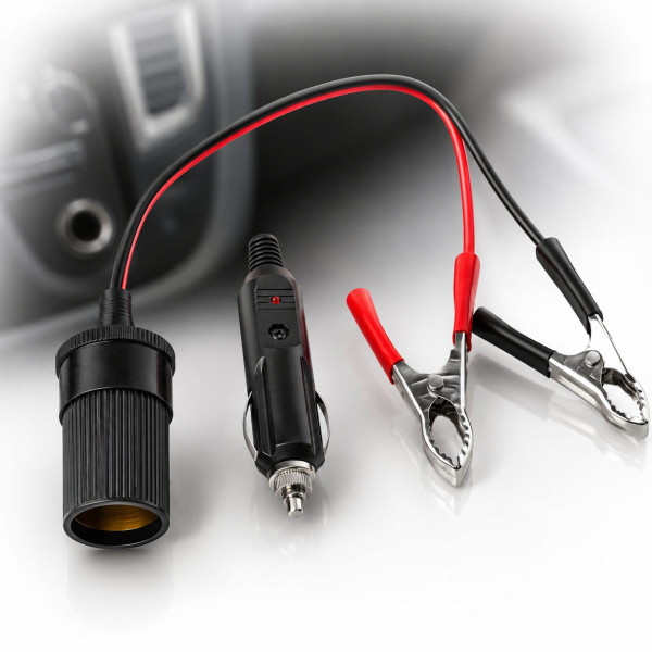 Переходник клемм прикурка c штекером 12V /24 V (101510)