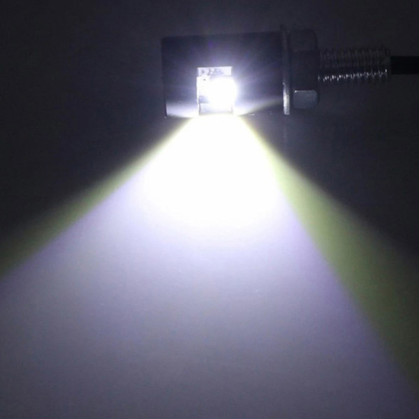 LED Підсвічування Номери універсальні Thoc Auto 12V 6 LED D12 мм 33 мм 2 шт Чорна (5630)