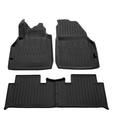 Автомобільні 3D килимки в салон для Renault Scenic II/Grand Scenic 2003-2009 Високий борт