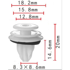 Клипса крепления обшивки дверей TOYOTA LEXUS (67773-0E020 677730E020 15591) (C1821)