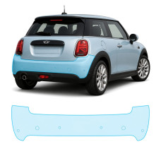 Антигравийная защитная бронепленка по лекалам для Mini Cooper F56 facelift 2018-2021 - задний бампер