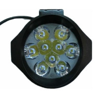 Дополнительная LED фара Лидер 27W (3W*9) 10-30V Ø 90x75x40 mm Дальний (166-27W) 1 шт (3294)