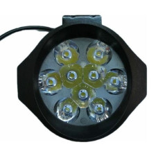 Додаткова LED фара Лідер 27W (3W*9) 10-30V Ø 90x75x40 mm Далекий (166-27W) 1 шт (3294)