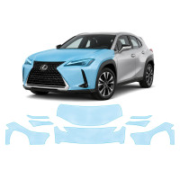 Антигравійна захисна бронеплівка за лекалами для Lexus UX Z10 2018- передня частина авто (капот бампер крила))