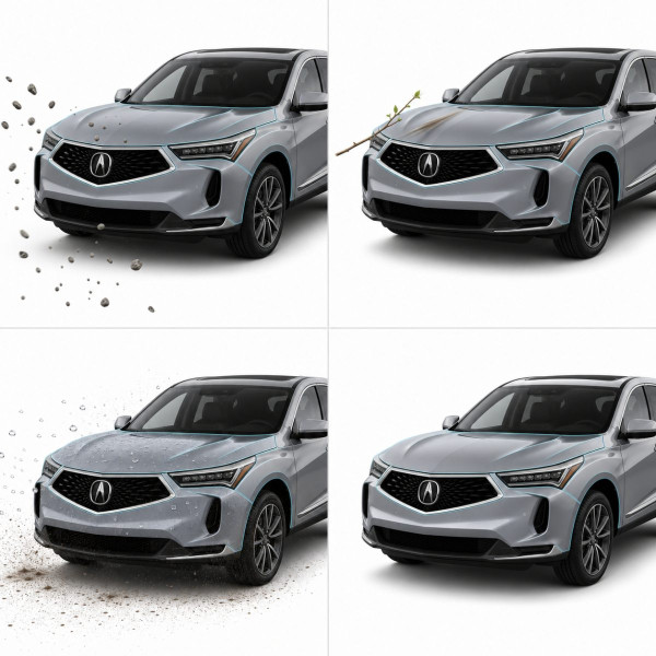 Антигравійна захисна бронеплівка за лекалами для Acura RDX TC1 facelift 2022 - дзеркала