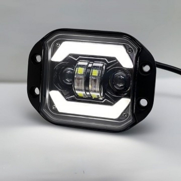 Bi-LED Фара додаткова 24W (9W*4) 10-60V 125x90x55 мм з DRL Ближнє та Далеке світло 1 шт