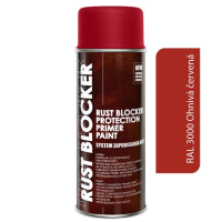 Краска аэрозольная Антиржавчина Deco color 4в1 Rust Blocker 400 мл (RAL 3000) Красная