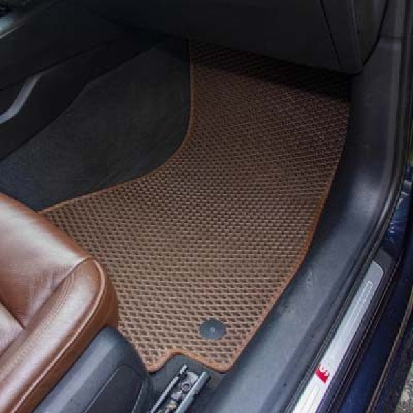 Коврики в салон EVA для Audi A4 (В9) 2015- с подпятником Серые 5 шт