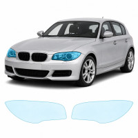 Антигравийная защитная бронепленка по лекалам для BMW 1 Series F20 2011-2015 - оптика (фары и ПТФ)