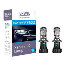 Лампа Ксенон H4 5500K 35W Brevia 12450MP +50% MaxPower (2шт)