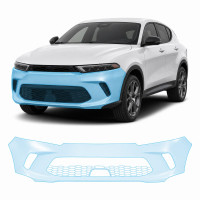 Антигравийная защитная бронепленка по лекалам для Dodge Hornet I 2023- передний бампер