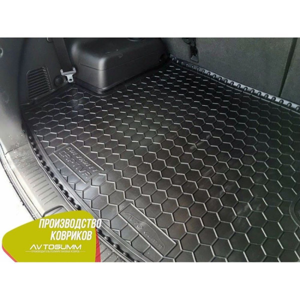 Автомобільний килимок в багажник Chevrolet Captiva 06-/12- 7 місць / Гумо - пластик