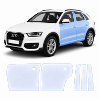 Антигравійна захисна бронеплівка за лекалами для Audi Q3 F3 2018-2024 - зони дверей і стійки вікон