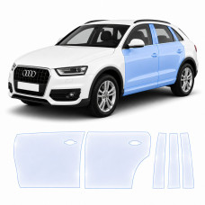 Антигравійна захисна бронеплівка за лекалами для Audi Q3 8U 2011-2018 - зони дверей і стійки вікон