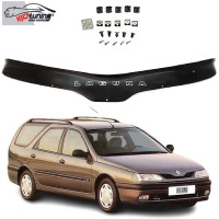 Дефлектор капота мухобойка Renault Laguna 1993-2001 Евро Крепление (Vip Tuning ) RL16
