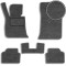 Ворсовые коврики для BMW 3-серия (Е-90 Е-91 Е-92) 2005-2012 с подпятником 5 шт Серые (Carrera)