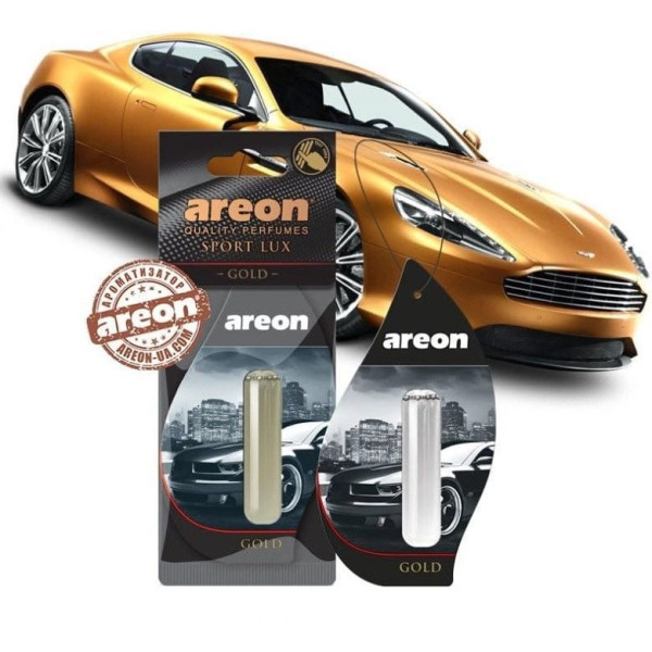 Набор Ароматизаторов воздуха Areon Car Gold (Gold)