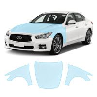 Антигравійна захисна бронеплівка за лекалами для Infiniti Q50 V37 2013-2017 - капот і передні крила