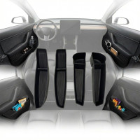 Органайзер вставка в карман двери для Tesla 3 2017- Tesla Y 2021- 4 шт (New Style)