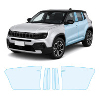 Антигравийная защитная бронепленка по лекалам для Jeep Avenger 2023- зоны дверей и стойки окон