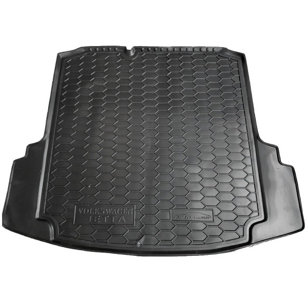 Автомобильный коврик в багажник Volkswagen Jetta 2011- Mid / Резиновый (Avto-Gumm)
