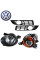 Противотуманные фары для Volkswagen Passat B6 2005-2010 H11 12V 55W с проводкой Комплект (VW-0511)