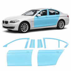 Антигравійна захисна бронеплівка за лекалами для BMW 5 Series F10 2010-2013 - зони дверей і стійки вікон