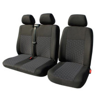 Чехлы модельные 2+1 для Opel Vivaro Nissan Primastar Renault Traffic Черные