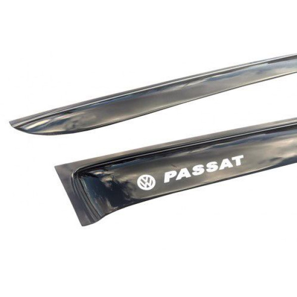 Дефлектори вікон вітровики Volkswagen Passat B5 Седан 1997-2005 Скотч 3M Voron Glass