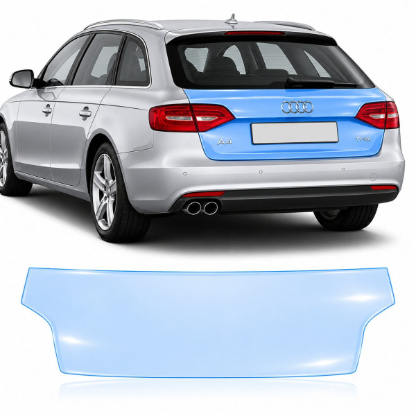 Антигравийная защитная бронепленка по лекалам для Audi A4 B8 2008-2015 - зона крышки багажника