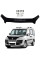 Дефлектор капота мухобійка Fiat Doblo 2005-2010 (Євро Кріплення) Voron Glass