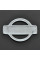 Емблема для Nissan 140 x 100 мм / пластикова / 2 пуклі
