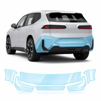 Антигравийная защитная бронепленка по лекалам для BMW iX3 NA5 2025- задний бампер