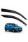 Дефлектори вікон вітровики Renault Dokker- Dokker Van 2012- 2016 Скотч 3M Voron Glass