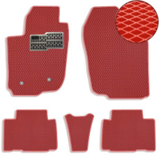 Коврики в салон EVA для Toyota RAV 4 CA30W 2005-2013 с подпятником Красные 5 шт