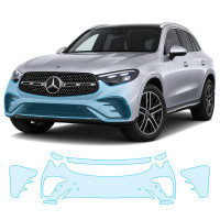 Антигравійна захисна бронеплівка за лекалами для Mercedes-Benz GLC X254 2022- передній бампер