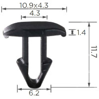 Клипса уплотнителя Toyota, Lexus, SCION (5314560030, 53145-60030, 10815) (C1855)