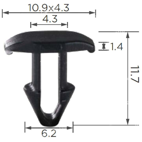 Кліпса ущільнювача Toyota, Lexus, SCION (5314560030, 53145-60030, 10815) (C1855)