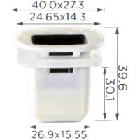 Кліпса для обшивки Volkswagen, Toyota, Lexus, Audi (4L0886373, 4L0-886-373, 14849) (C1569)