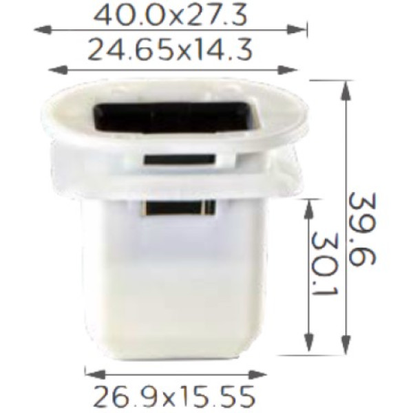 Кліпса для обшивки Volkswagen, Toyota, Lexus, Audi (4L0886373, 4L0-886-373, 14849) (C1569)