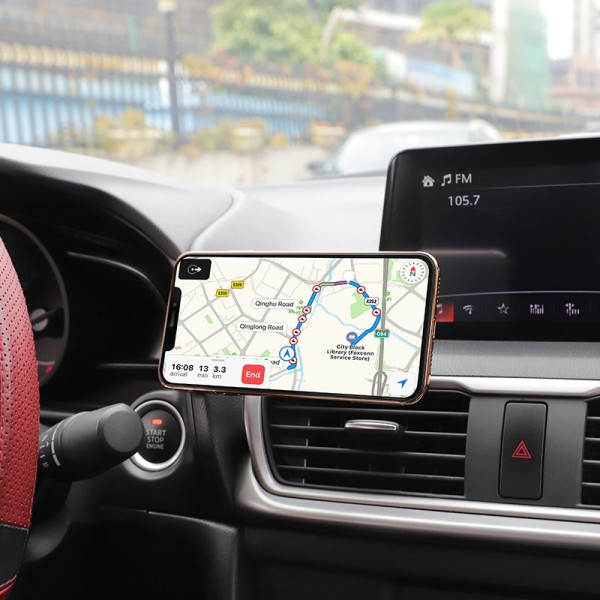 Автотримач для телефону магнітний HOCO CA46 на скотчі Чорний